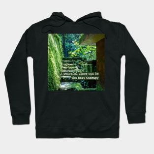 Positive Quotes for Women Mindful Living Anti Stress Calming Peaceful Hoodie